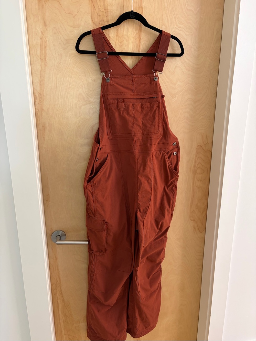 Duluth Trading Co. Heirloom Gardening Bibb Overalls - Rust - Size Mx29